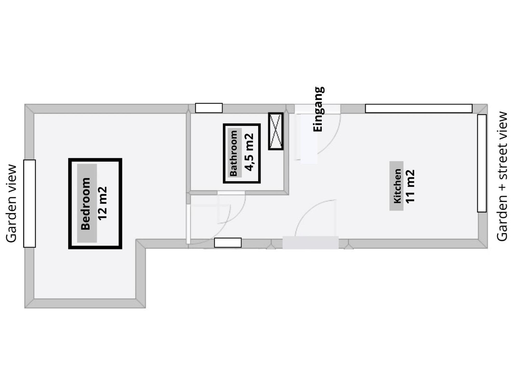 Mini-Apartment Ruhig Und Verkehrsguenstig In เบอร์ลิน ภายนอก รูปภาพ